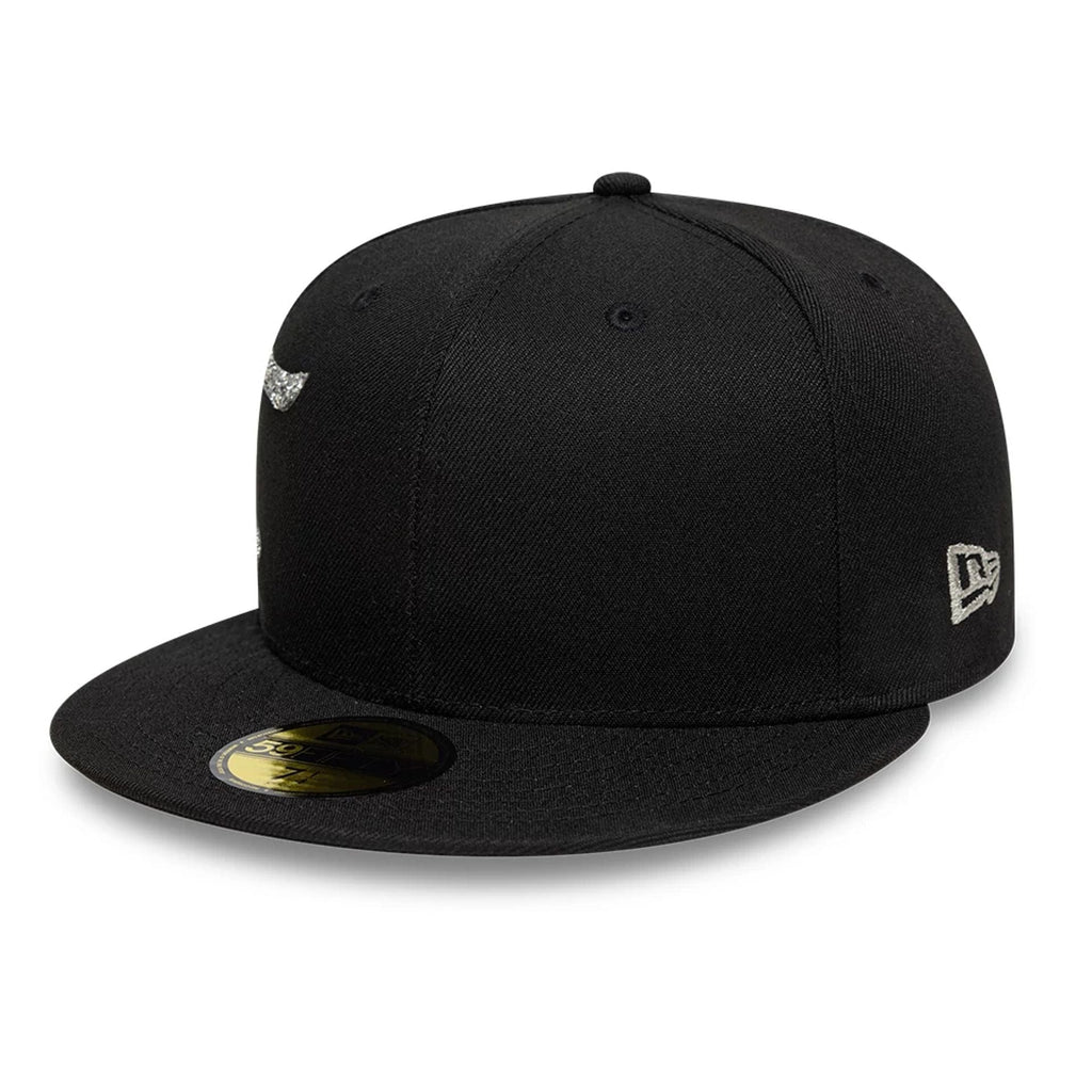 New Era Script Black 59FIFTY Fitted Cap