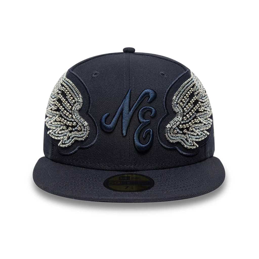 New Era Beaded Wings Navy 59FIFTY Fitted Cap