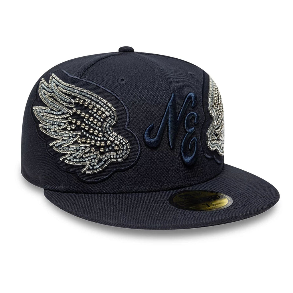 New Era Beaded Wings Navy 59FIFTY Fitted Cap