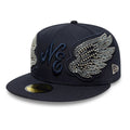 New Era Beaded Wings Navy 59FIFTY Fitted Cap