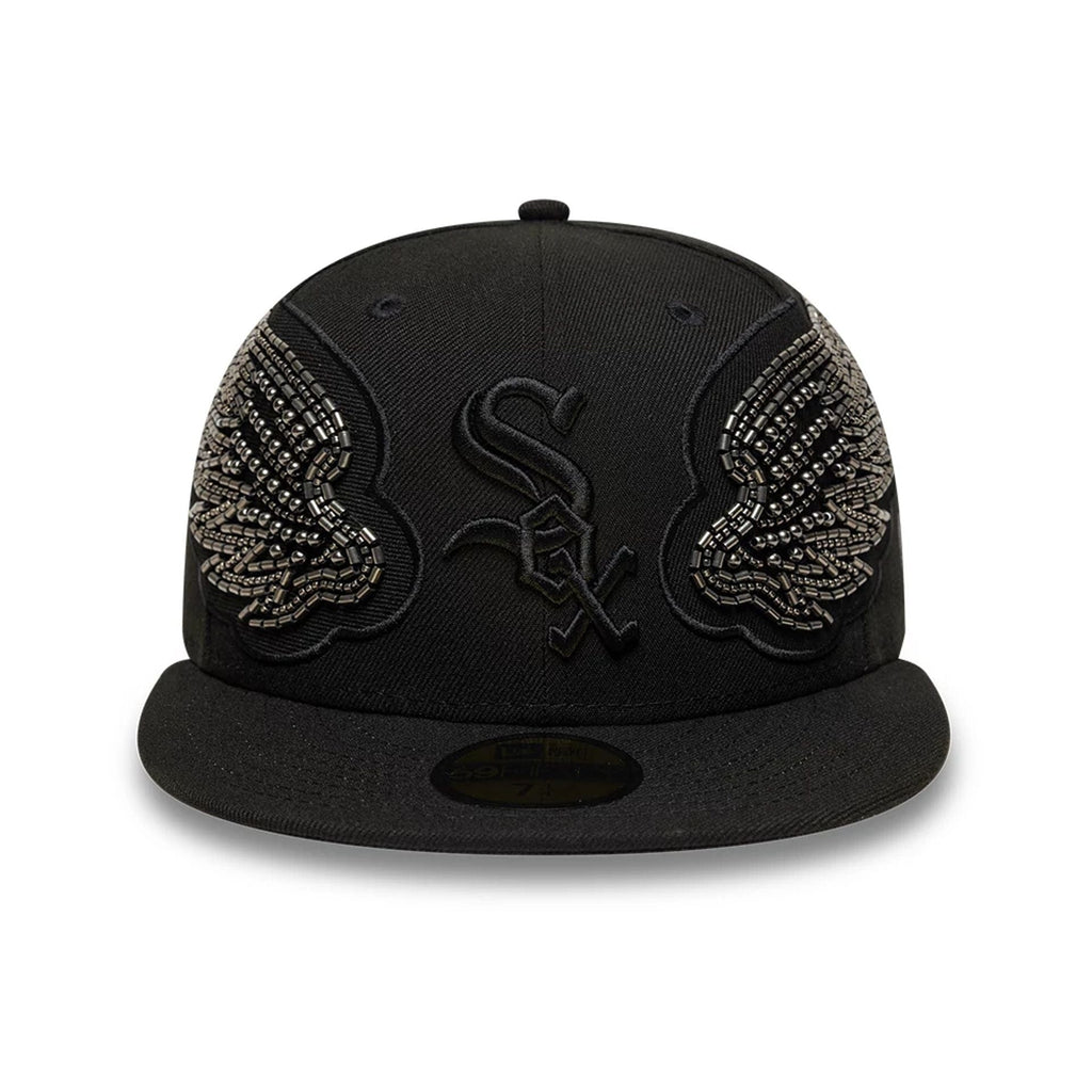 Chicago White Sox MLB Beaded Wings Black 59FIFTY Fitted Cap