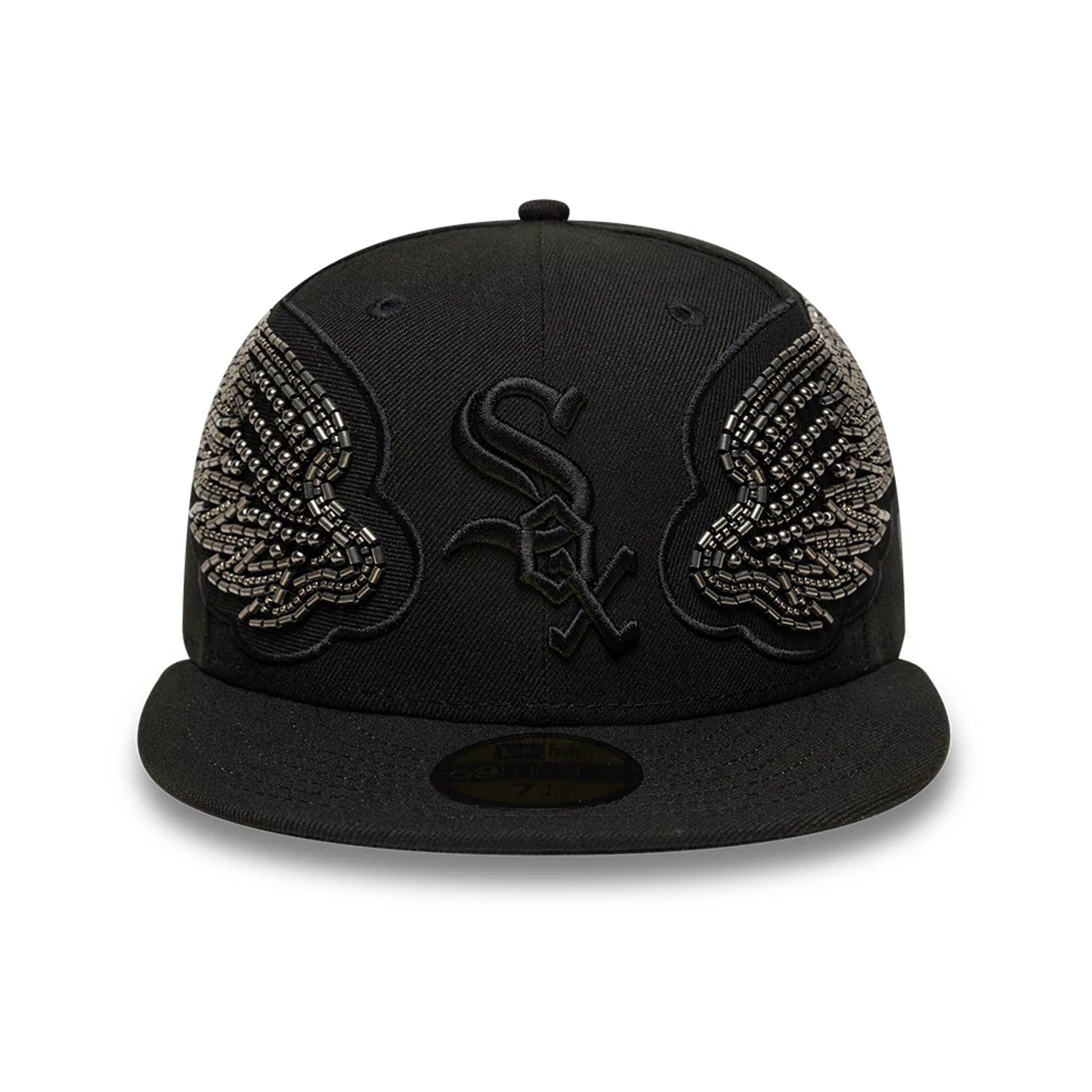 Chicago White Sox MLB Beaded Wings Black 59FIFTY Fitted Cap