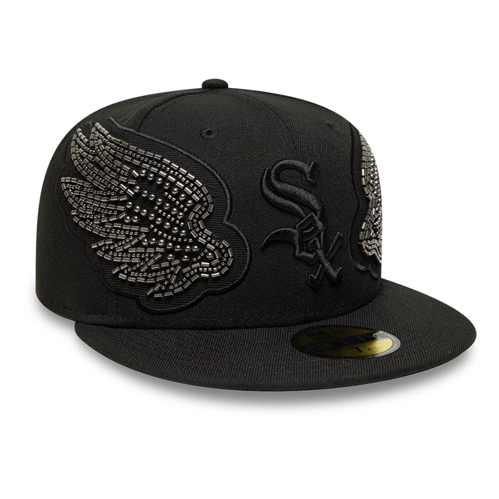 Chicago White Sox MLB Beaded Wings Black 59FIFTY Fitted Cap