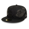 Chicago White Sox MLB Beaded Wings Black 59FIFTY Fitted Cap