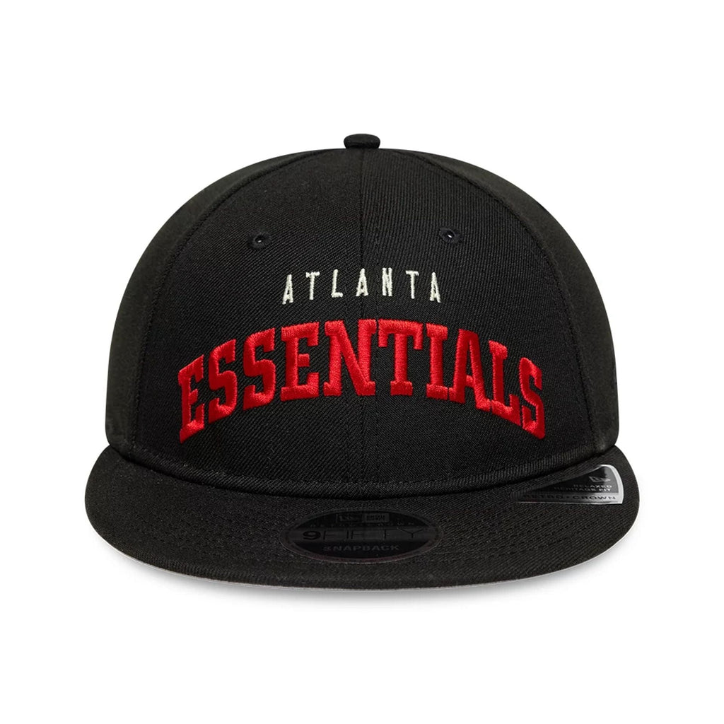 Atlanta Falcons Fear Of God x NFL Black Retro Crown 9FIFTY Adjustable Cap