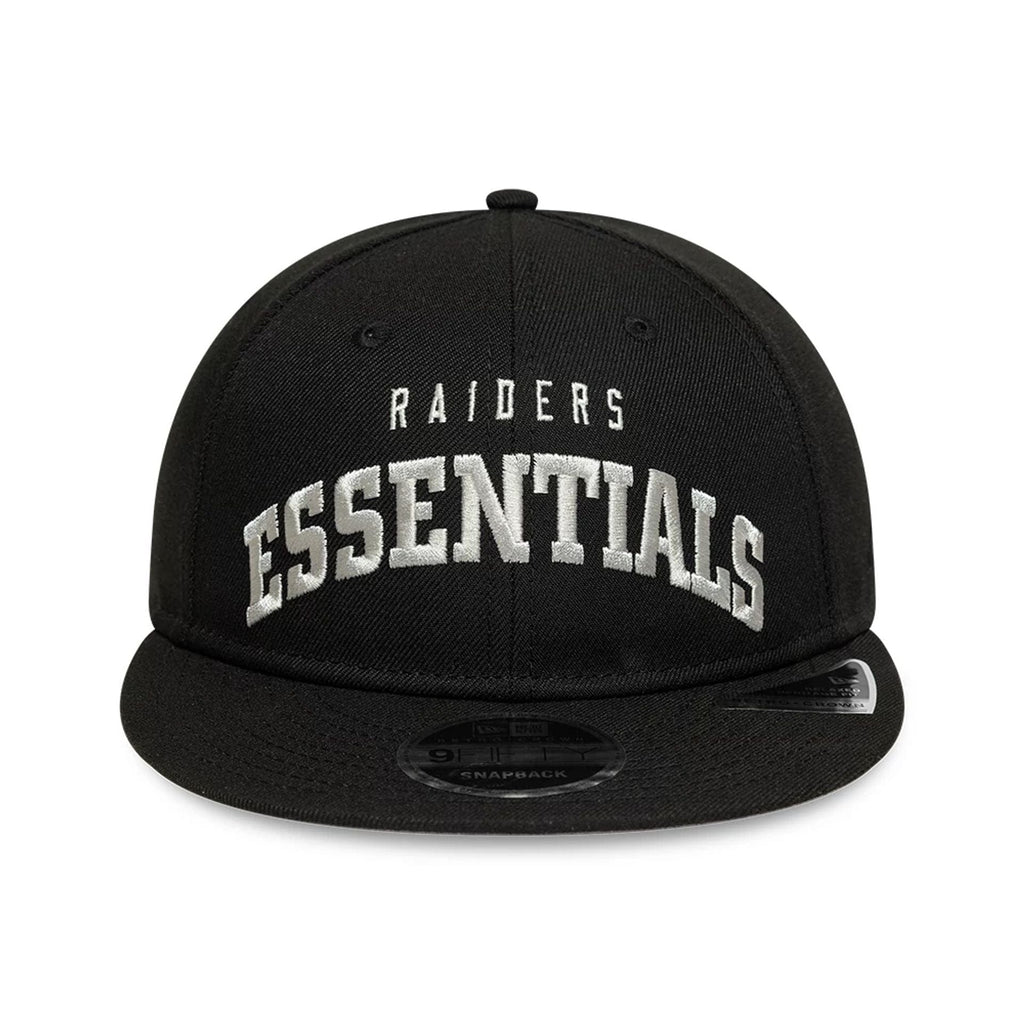 Las Vegas Raiders Fear Of God x NFL Black Retro Crown 9FIFTY Adjustable Cap