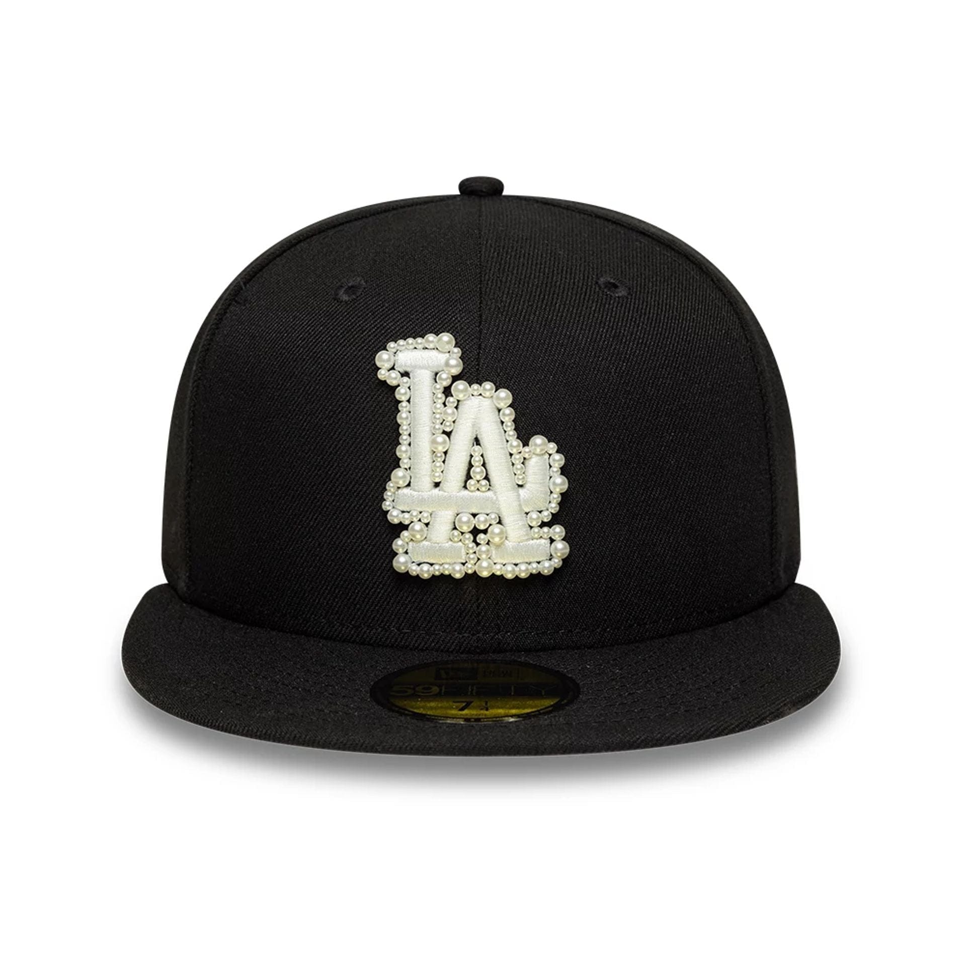 LA Dodgers MLB Faux Pearl Black 59FIFTY Fitted Cap