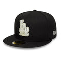 LA Dodgers MLB Faux Pearl Black 59FIFTY Fitted Cap