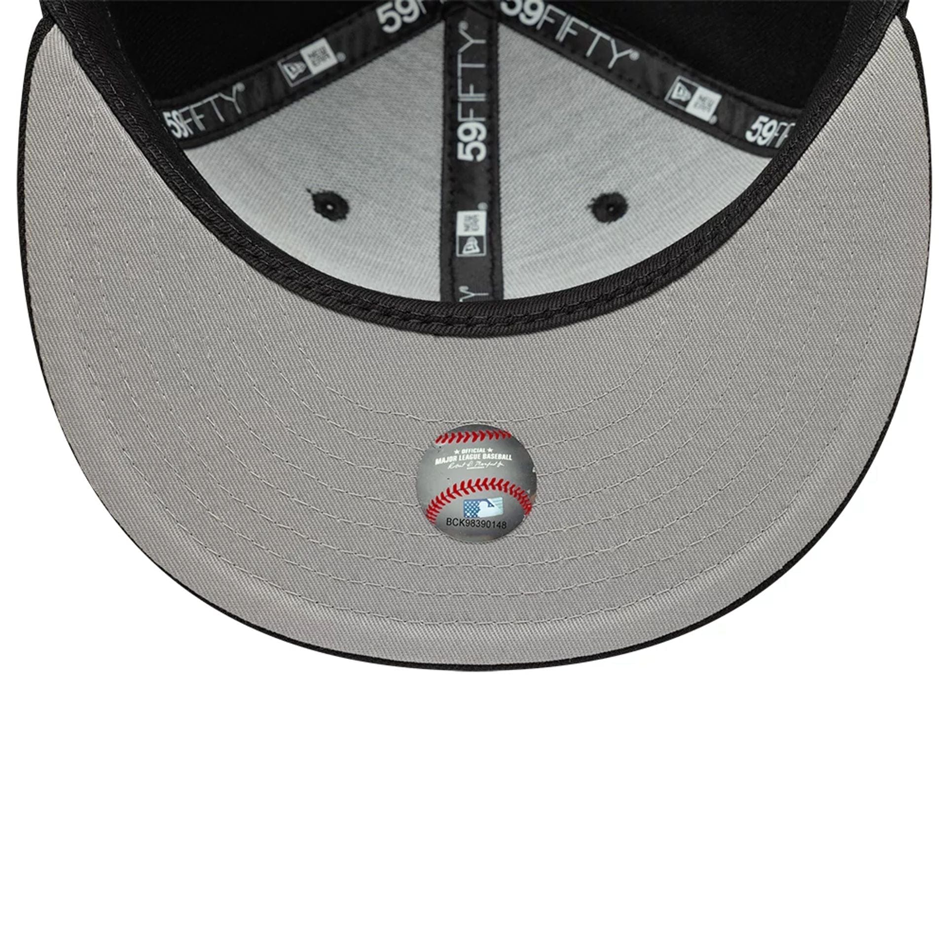 LA Dodgers MLB Faux Pearl Black 59FIFTY Fitted Cap