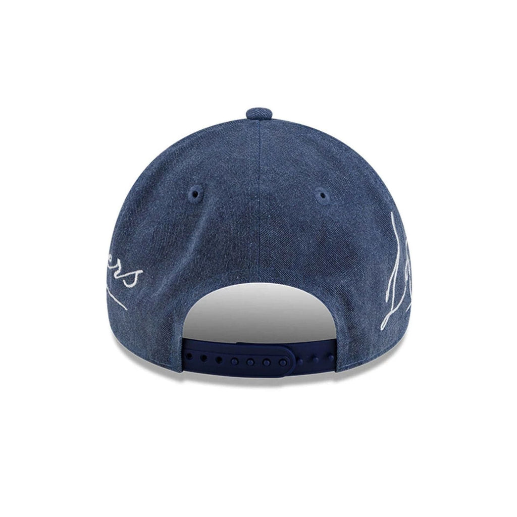 LA Dodgers MLB Script Wash Navy 9FORTY A-Frame Cap