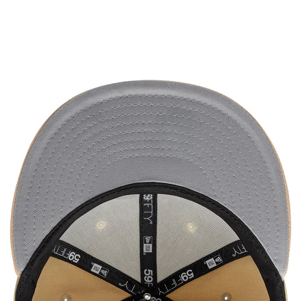 Chicago White Sox MLB Gothic Script Light Beige 59FIFTY Fitted Cap