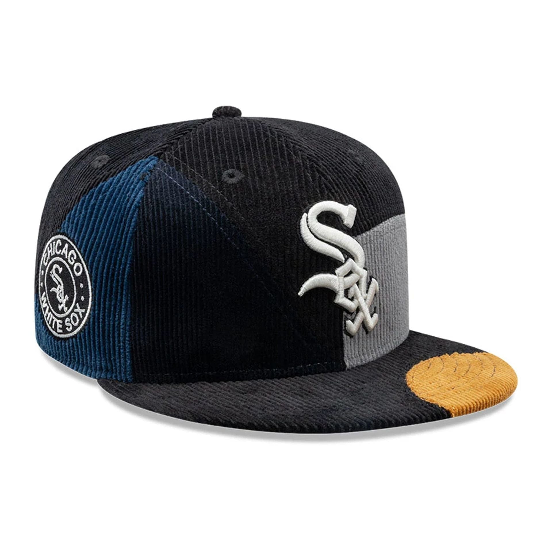 Chicago White Sox MLB Patchwork Black 59FIFTY Fitted Cap