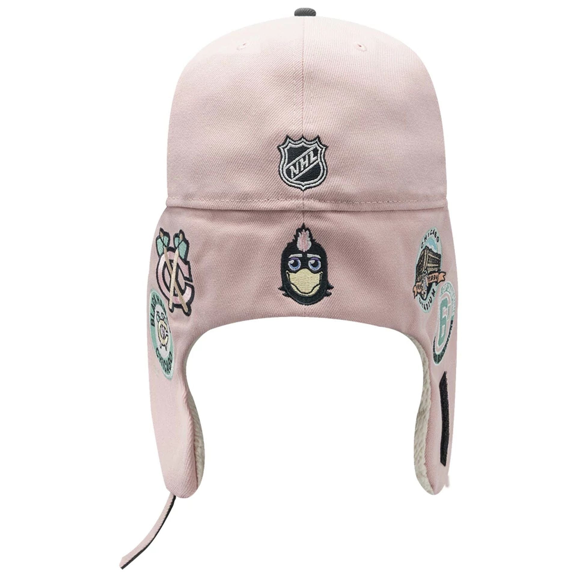 Chicago Blackhawks NHL Patch Pastel Pink Dogear 59FIFTY Fitted Cap