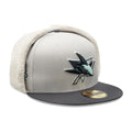 San Jose Sharks NHL Patch Light Beige Dogear 59FIFTY Fitted Cap