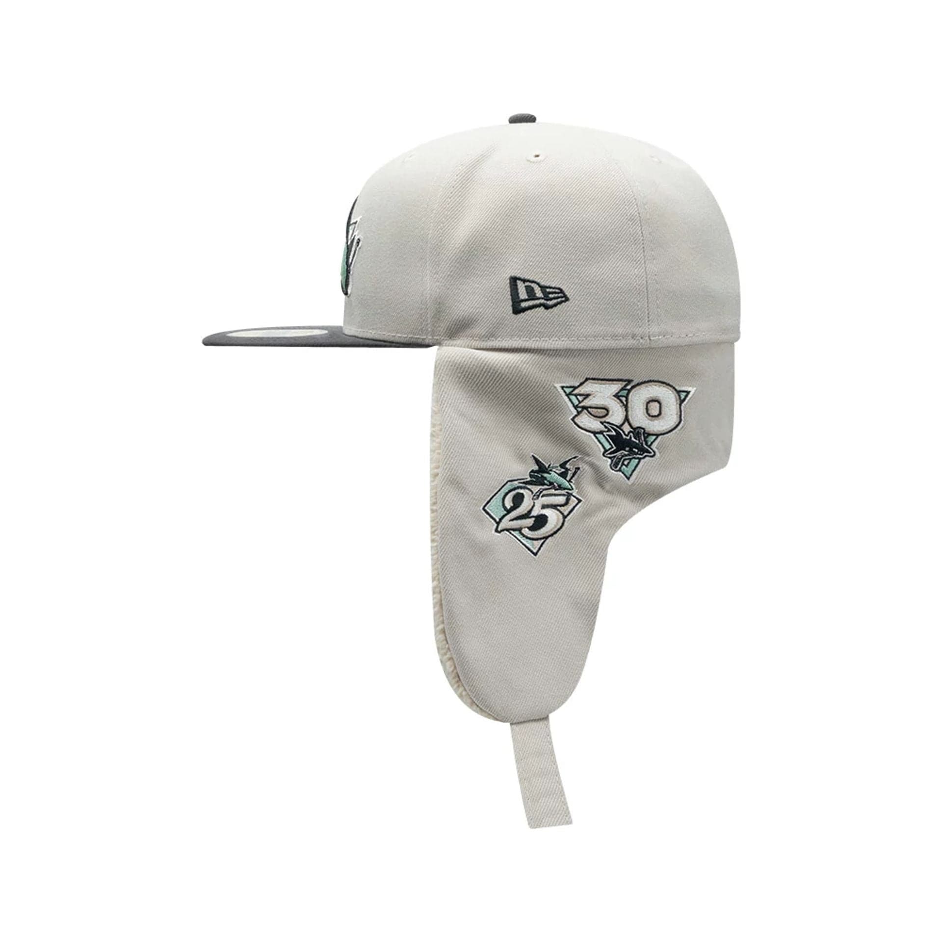 San Jose Sharks NHL Patch Light Beige Dogear 59FIFTY Fitted Cap