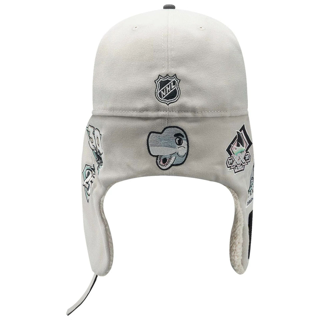 San Jose Sharks NHL Patch Light Beige Dogear 59FIFTY Fitted Cap