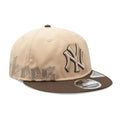 New York Yankees MLB Gothic Script Beige Retro Crown 9FIFTY Cap