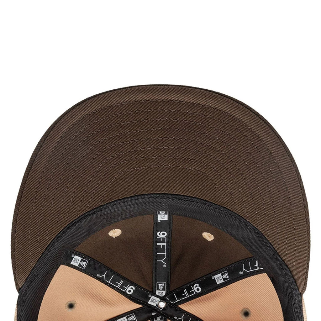 New York Yankees MLB Gothic Script Beige Retro Crown 9FIFTY Cap