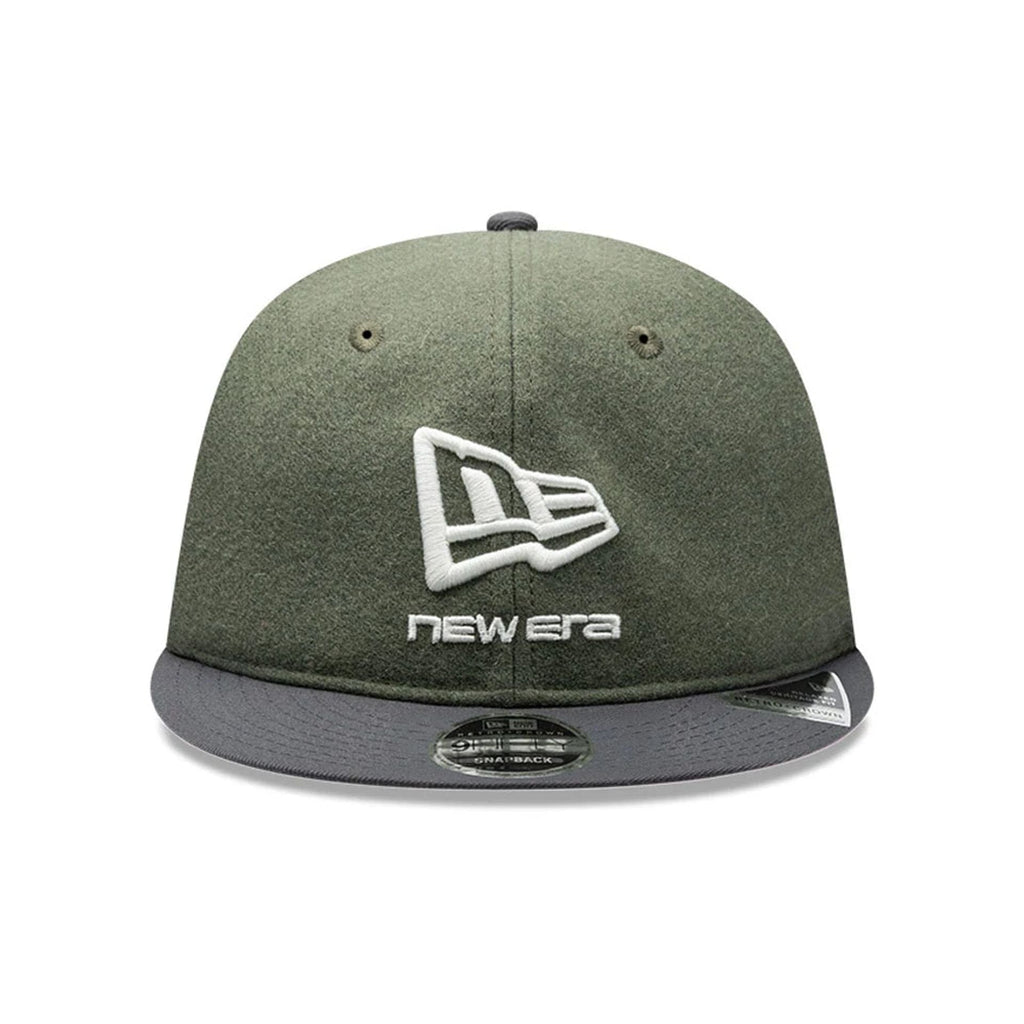 New Era Melton Wool Green Retro Crown 9FIFTY Cap
