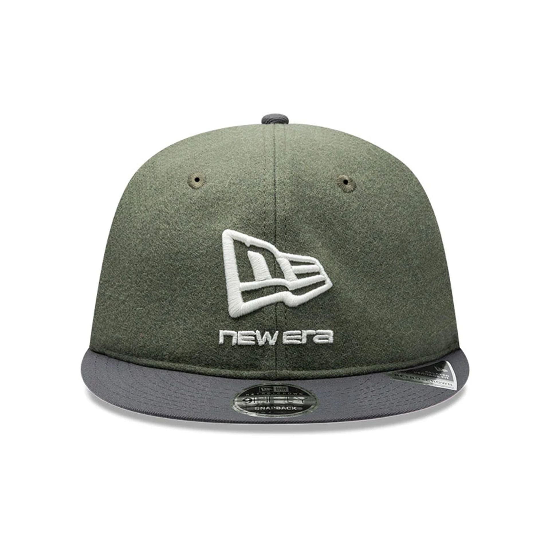 New Era Melton Wool Green Retro Crown 9FIFTY Cap