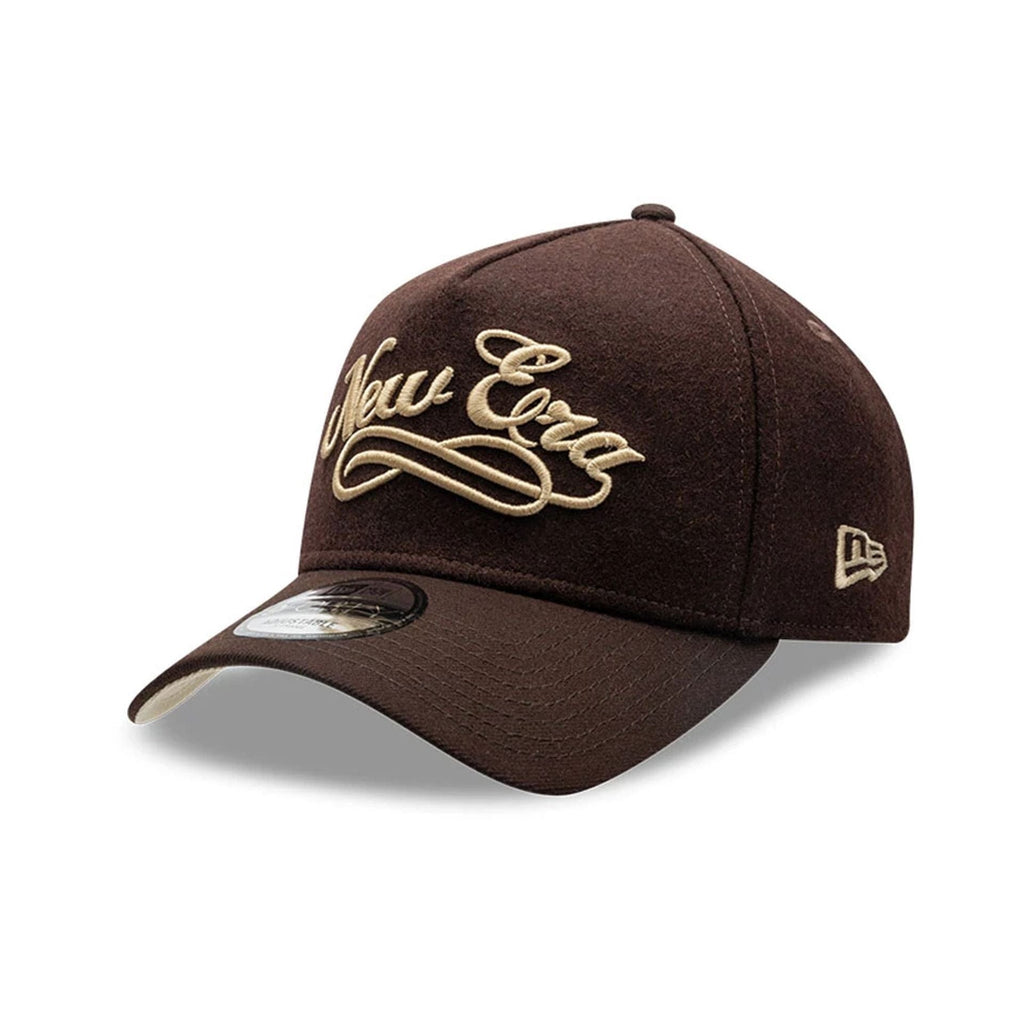 New Era Melton Wool Black 9FORTY A-Frame Cap