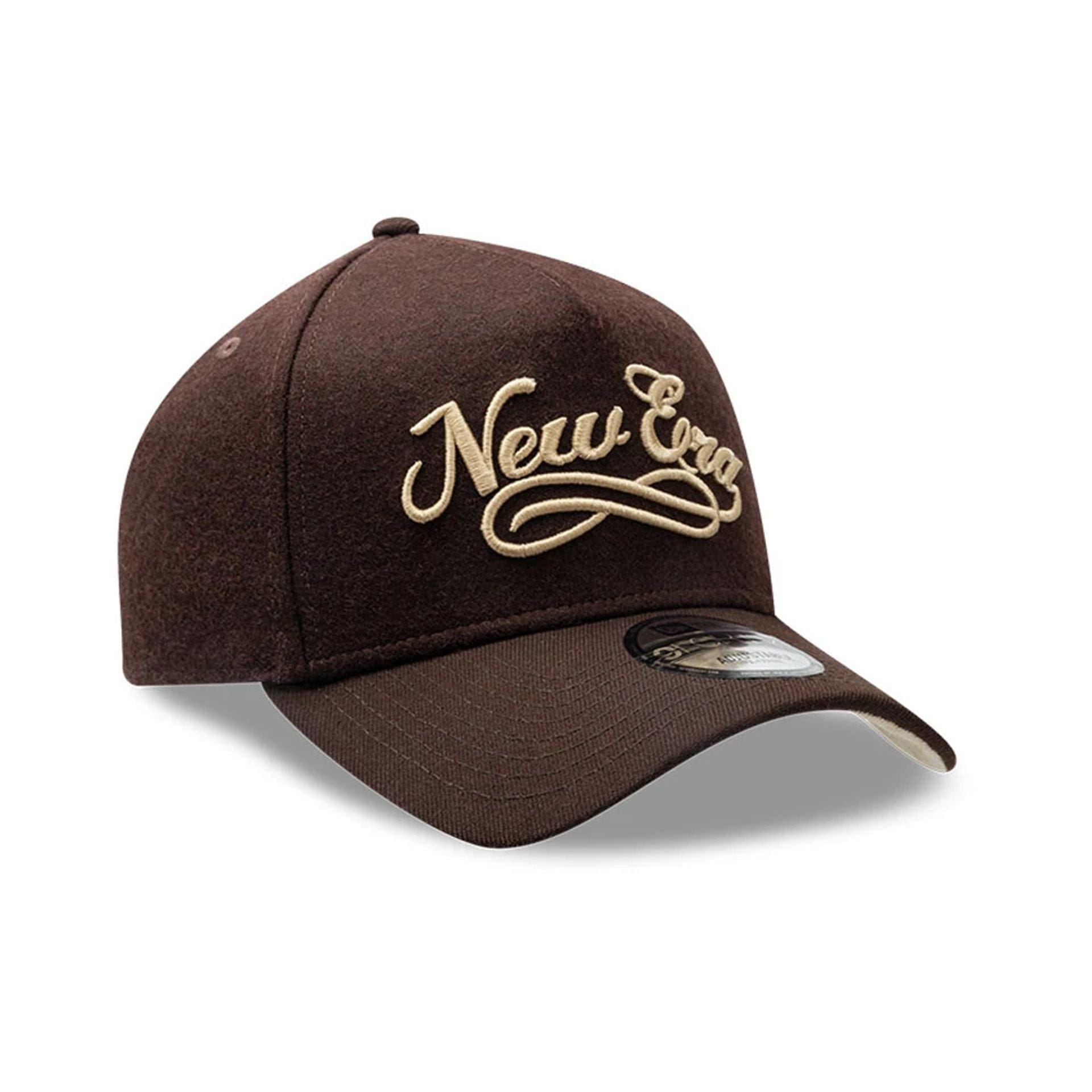 New Era Melton Wool Black 9FORTY A-Frame Cap