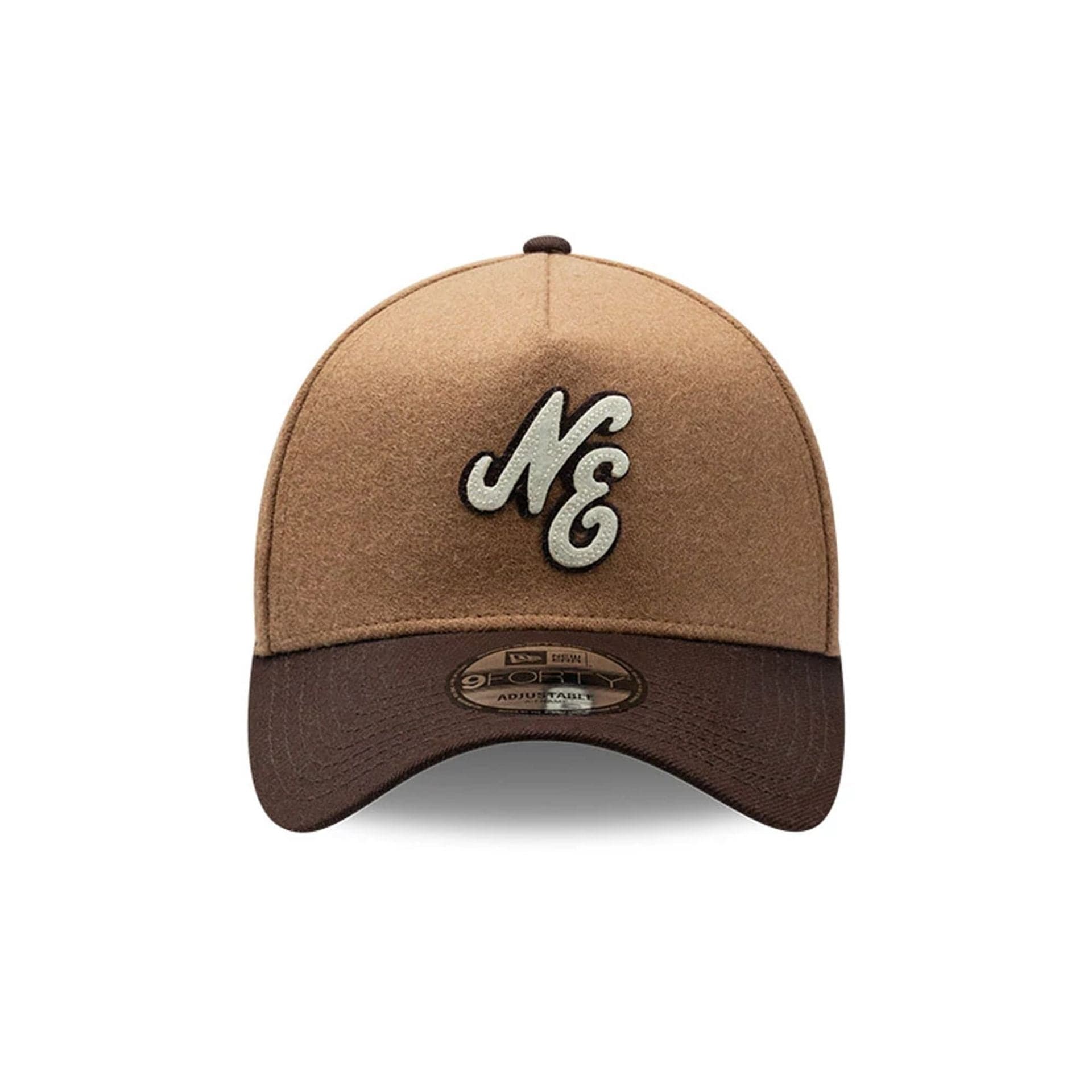 New Era Melton Wool Beige 9FORTY A-Frame Cap