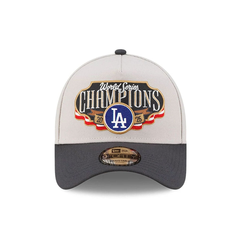 LA Dodgers MLB World Series Champions 2025 White 9FORTY A-Frame Cap