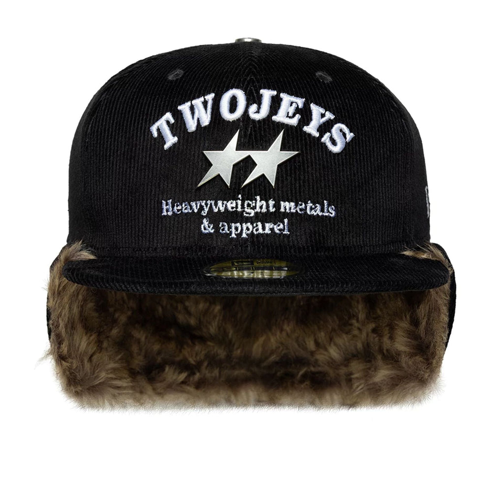 Casquette ajustée Twojeys X New Era Cord Black Downflap 59FIFTY