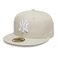 New York Yankees MLB Beige 59FIFTY Fitted Cap