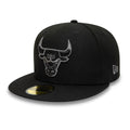 Chicago Bulls NBA Black 59FIFTY Fitted Cap