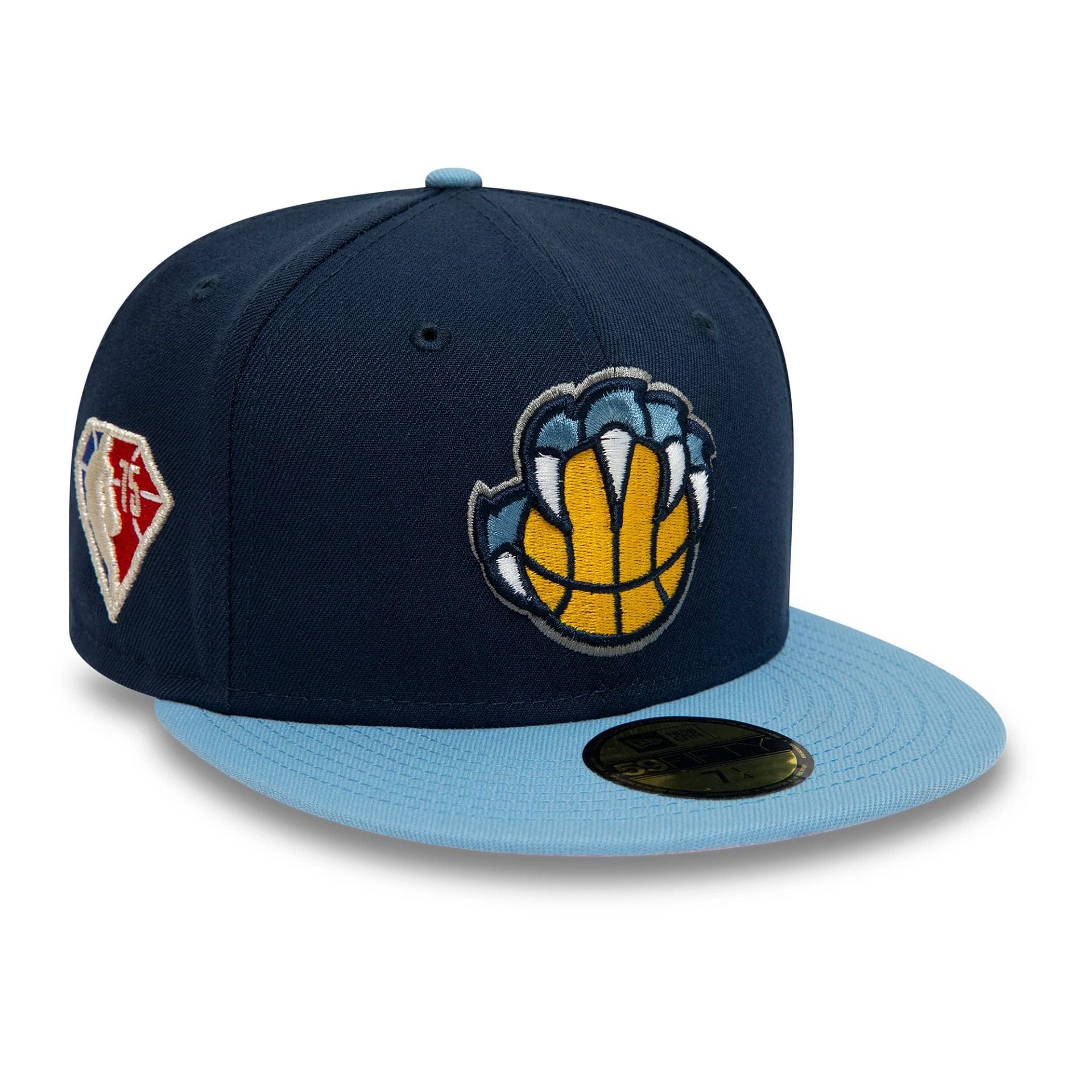 Memphis Grizzlies NBA Side Patch Dark Blue 59FIFTY Fitted Cap