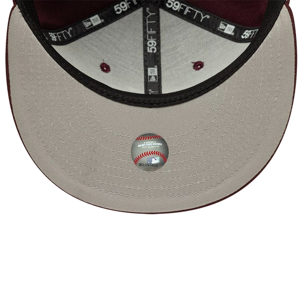 Atlanta Braves MLB Dark Purple 59FIFTY Fitted Cap