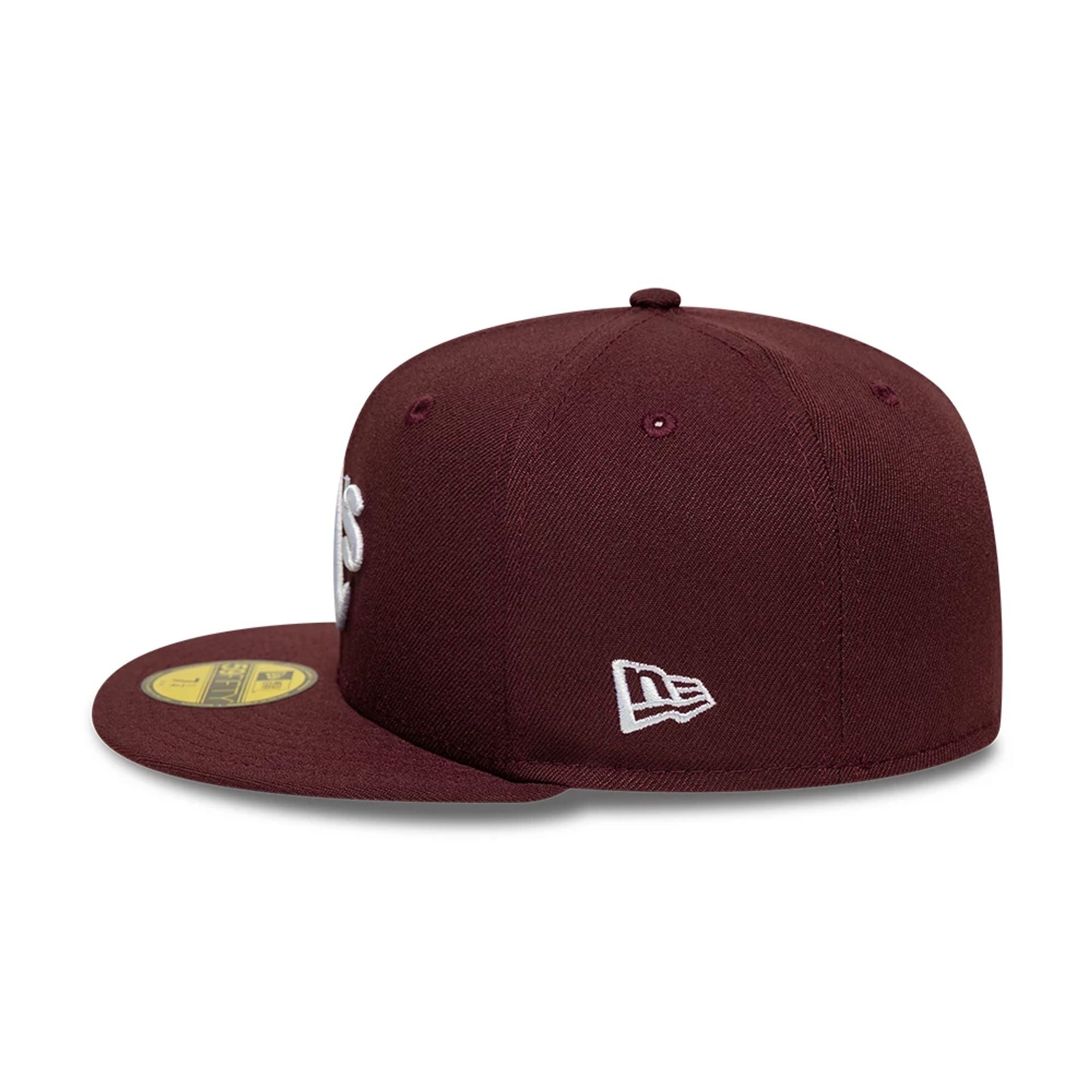 Athletics MLB Dark Purple 59FIFTY Fitted Cap