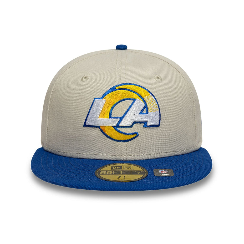 LA Rams NFL White 59FIFTY Fitted Cap