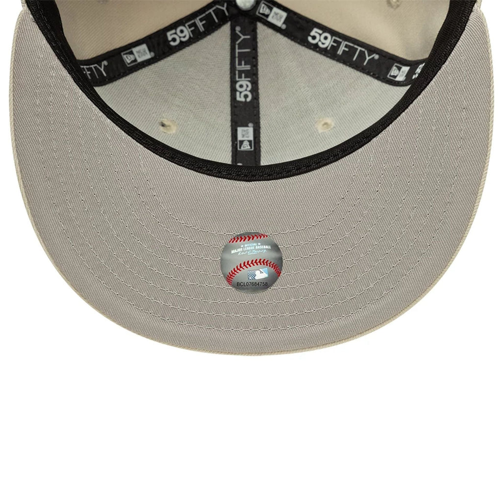 LA Dodgers MLB Beige 59FIFTY Fitted Cap
