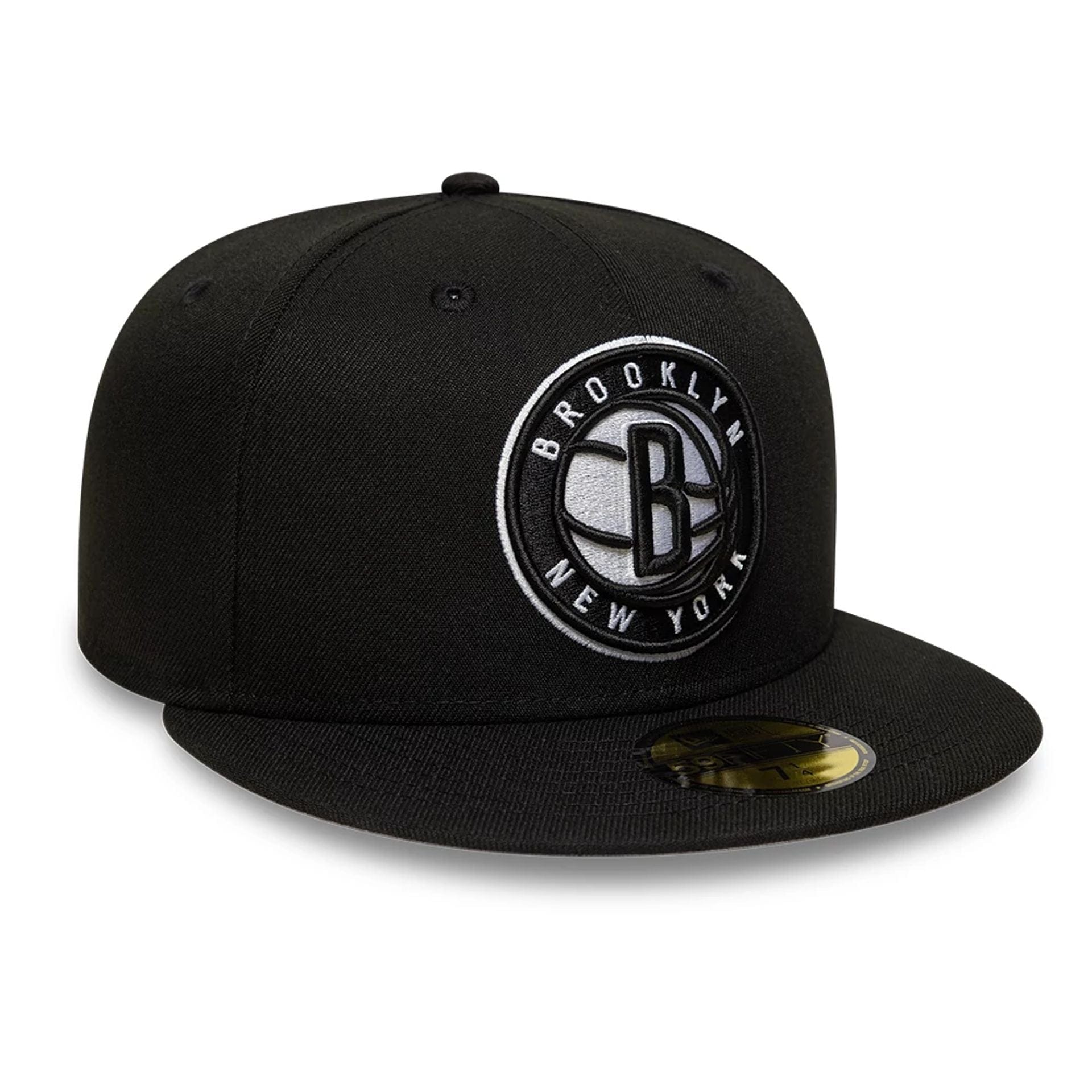 Brooklyn Nets NBA Black 59FIFTY Fitted Cap