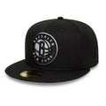 Brooklyn Nets NBA Black 59FIFTY Fitted Cap