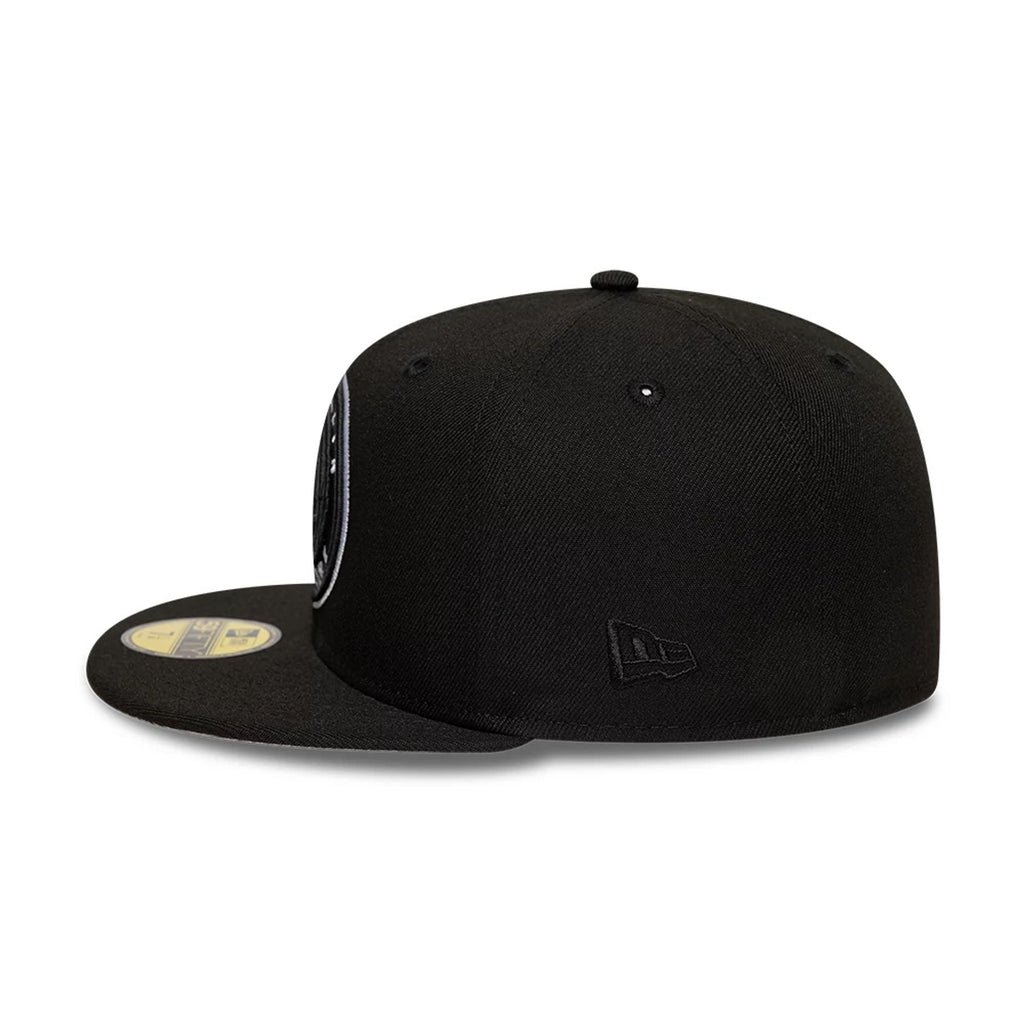 Brooklyn Nets NBA Black 59FIFTY Fitted Cap