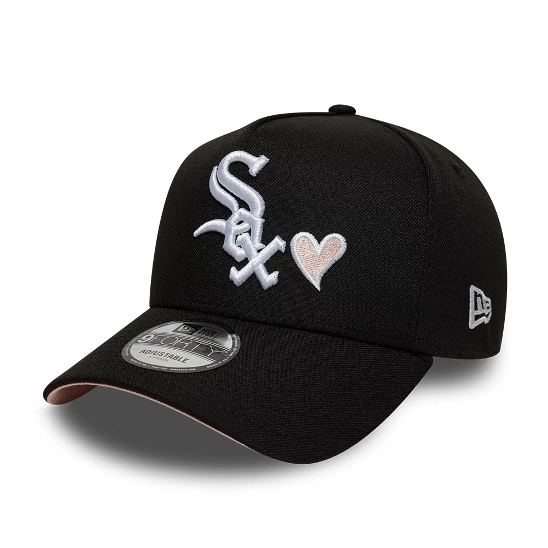 Chicago White Sox MLB Heart Black 9FORTY A-Frame Adjustable Cap