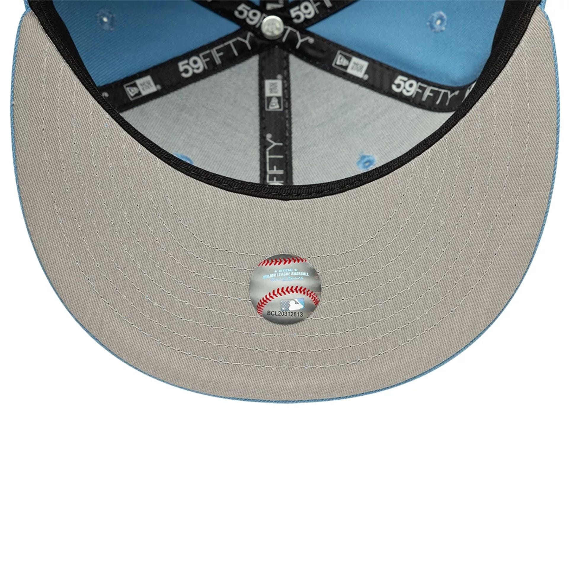Atlanta Braves MLB Pastel Blue 59FIFTY Fitted Cap