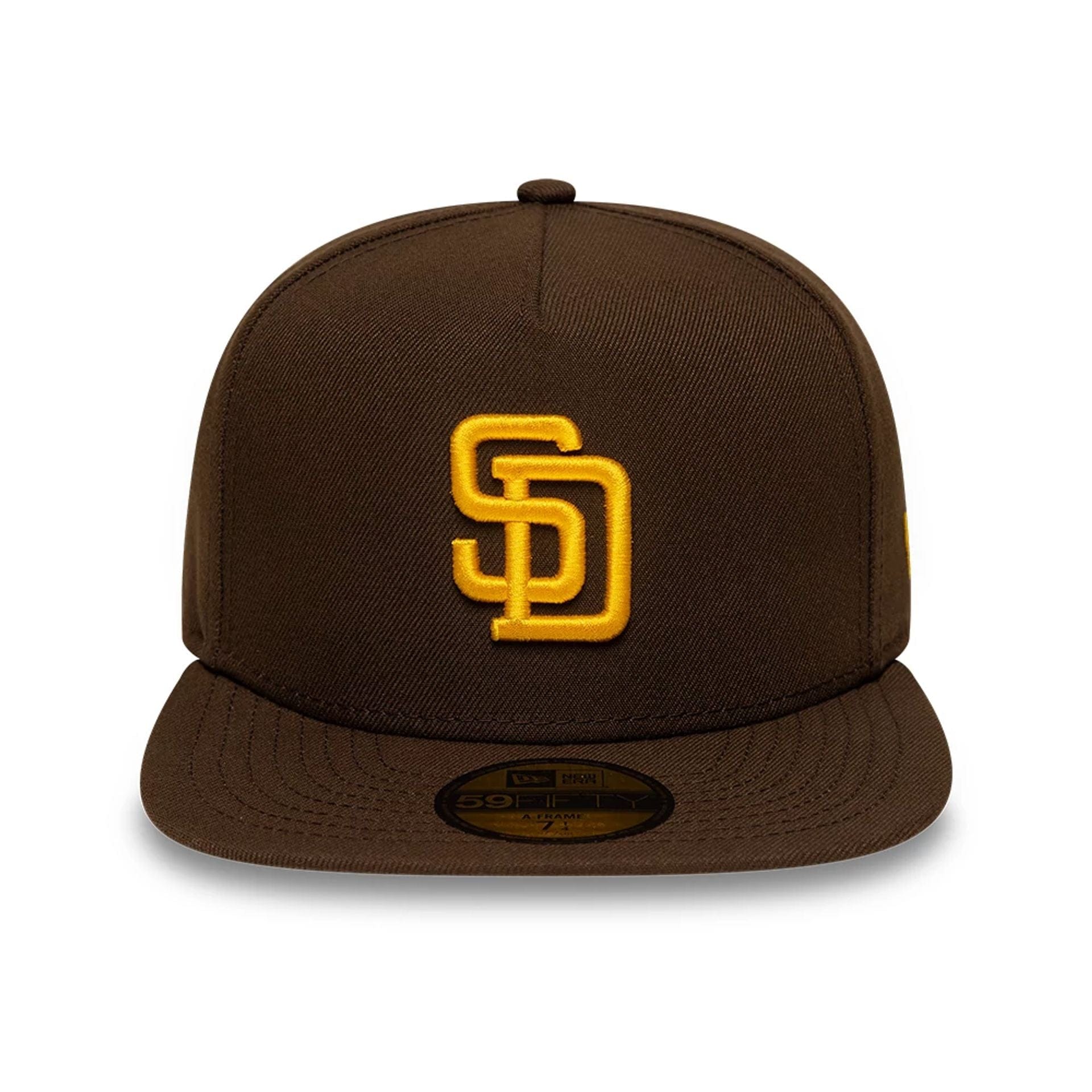 San Diego Padres MLB Dark Brown 59FIFTY A-Frame Fitted Cap
