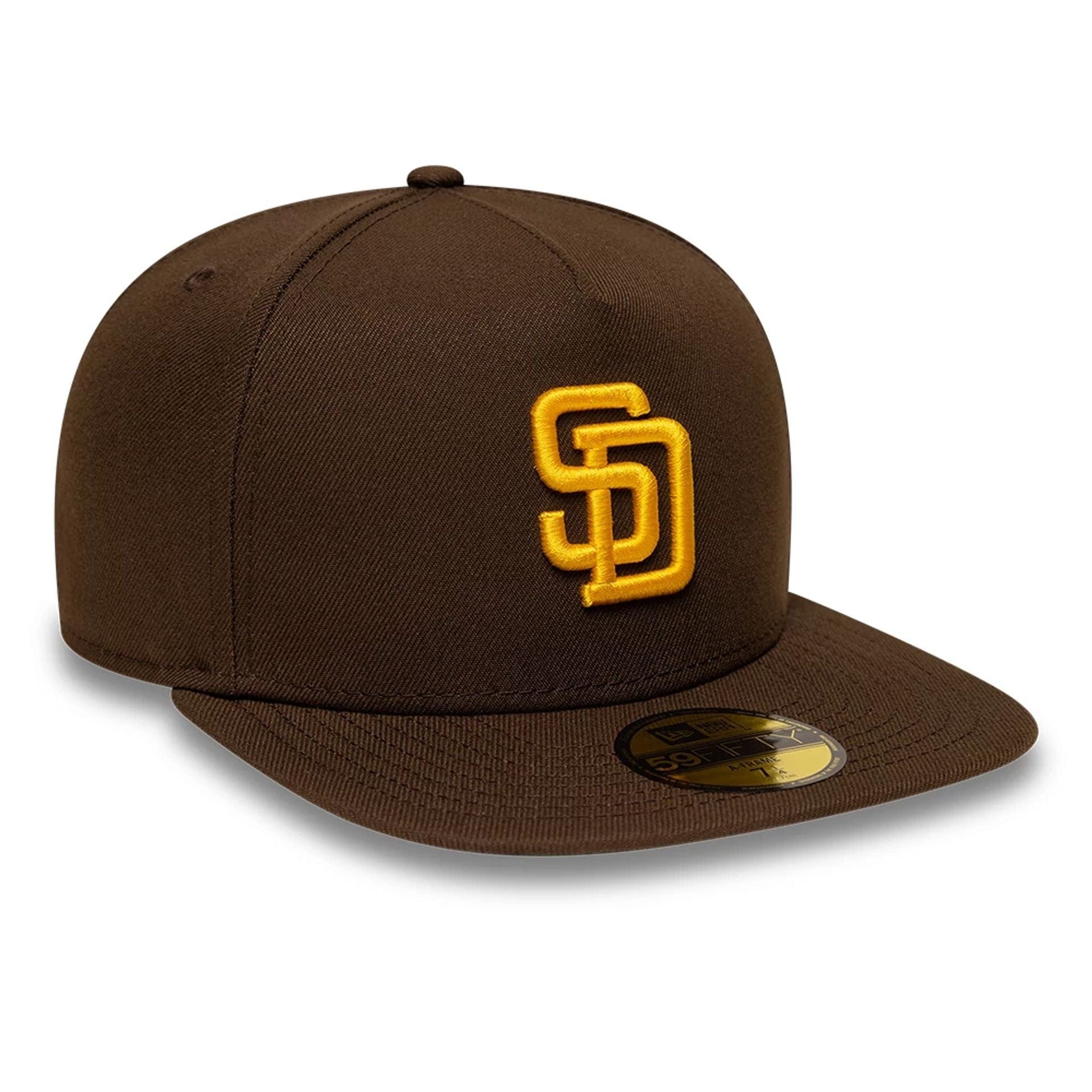 San Diego Padres MLB Dark Brown 59FIFTY A-Frame Fitted Cap