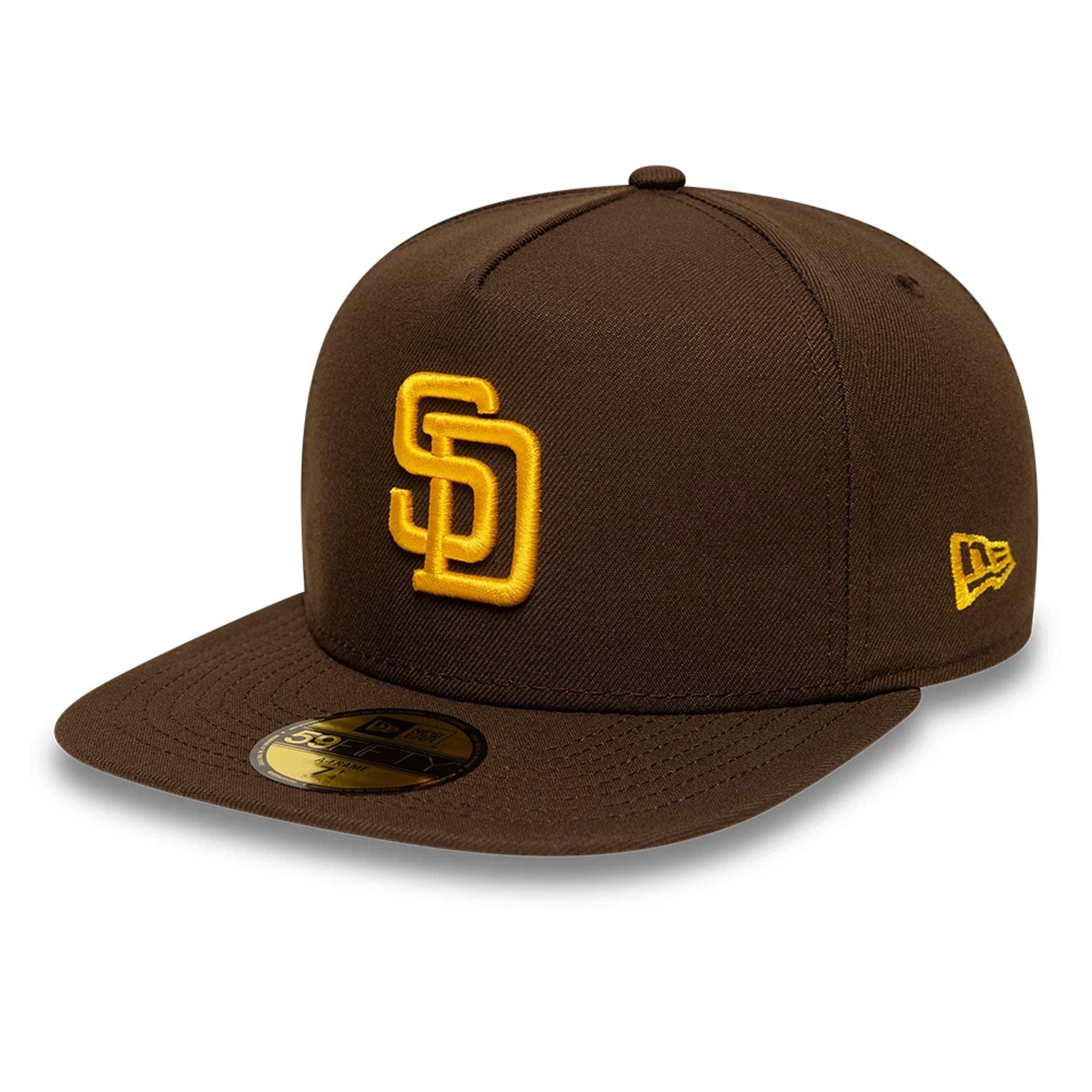 San Diego Padres MLB Dark Brown 59FIFTY A-Frame Fitted Cap