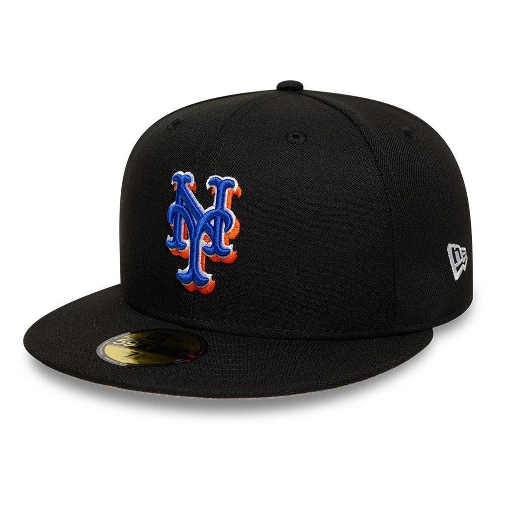 New York Mets MLB Black 59FIFTY Fitted Cap