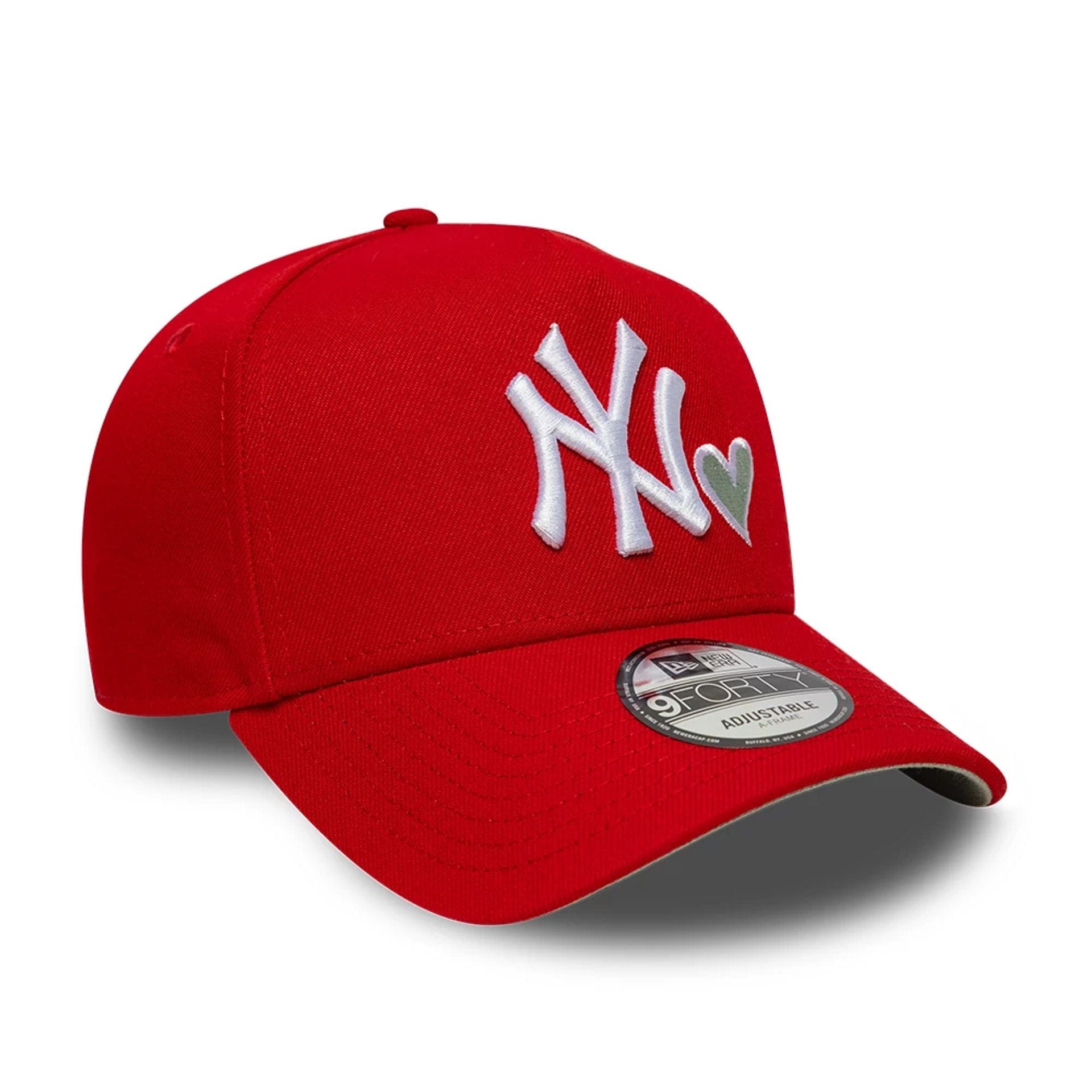 New York Yankees MLB Heart Red 9FORTY A-Frame Adjustable Cap