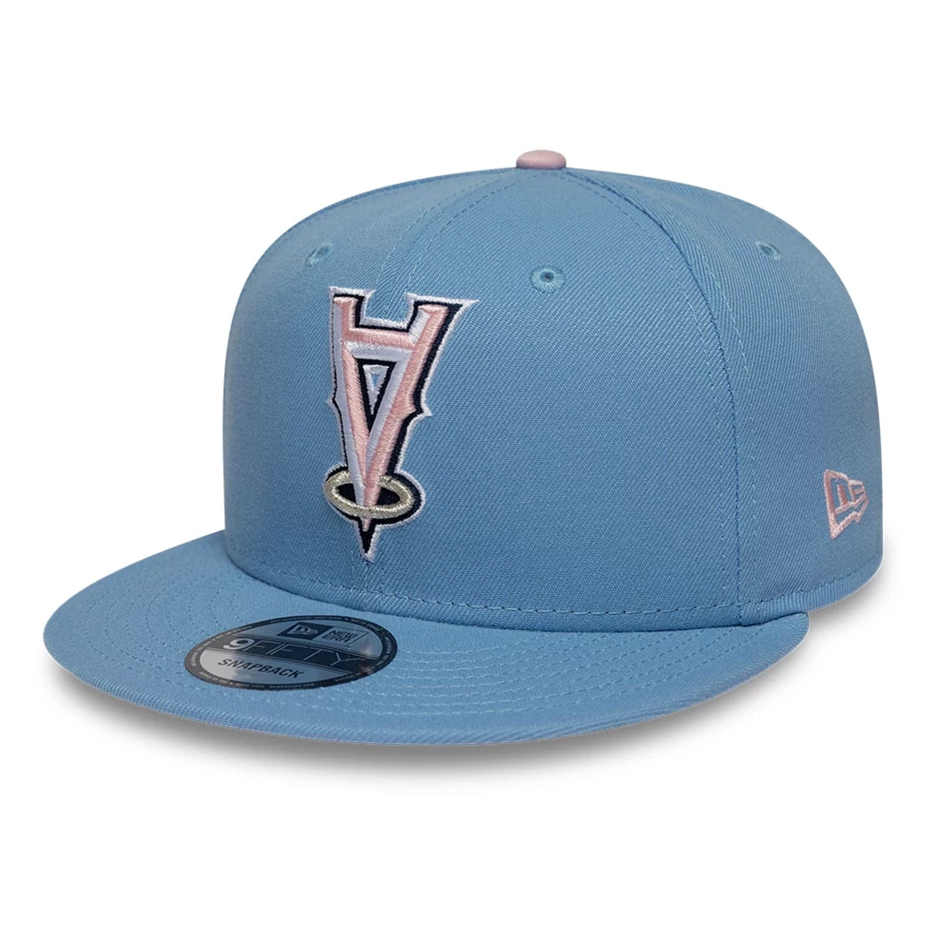 LA Angels MLB Upside Down Pastel Blue 9FIFTY Snapback Cap