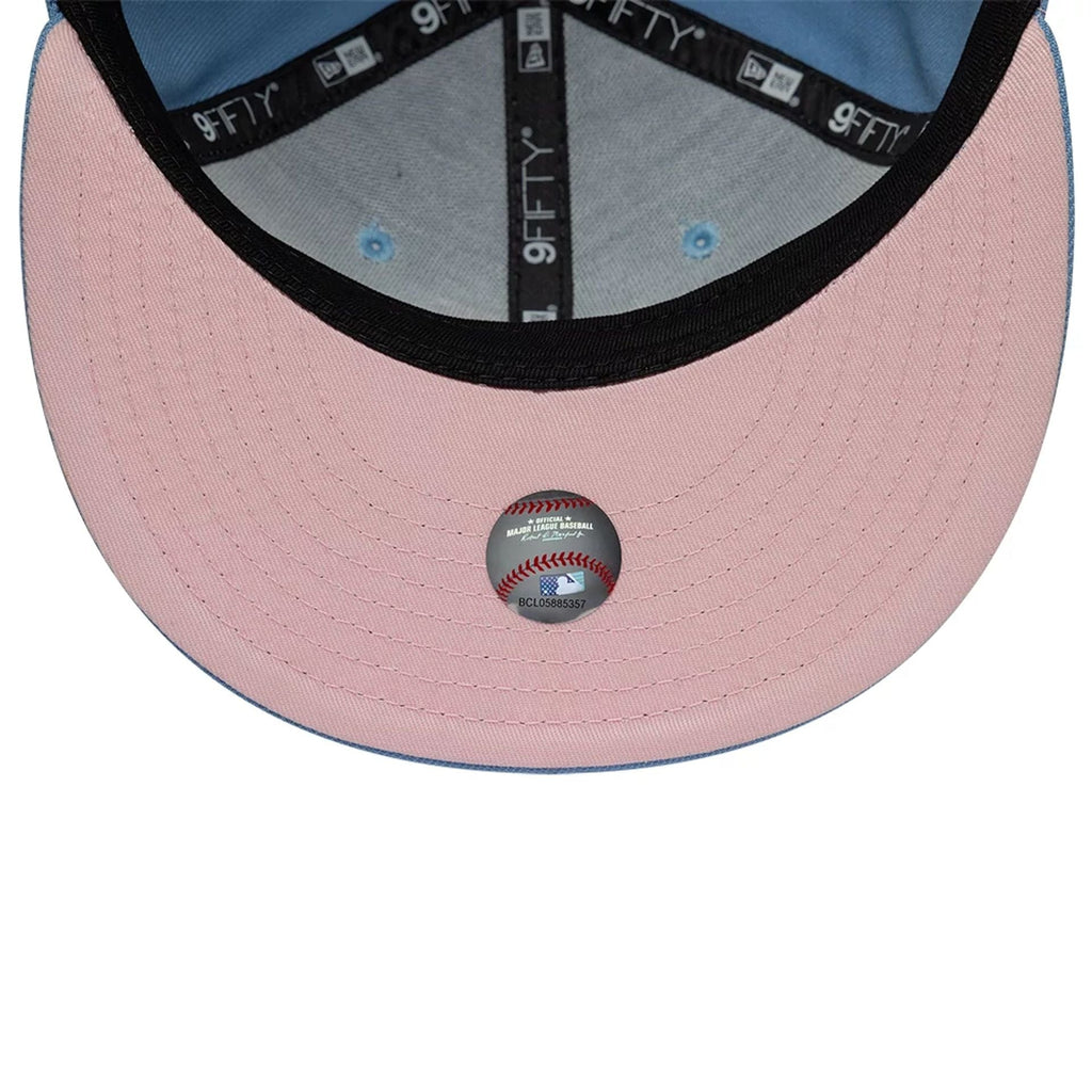 LA Angels MLB Upside Down Pastel Blue 9FIFTY Snapback Cap