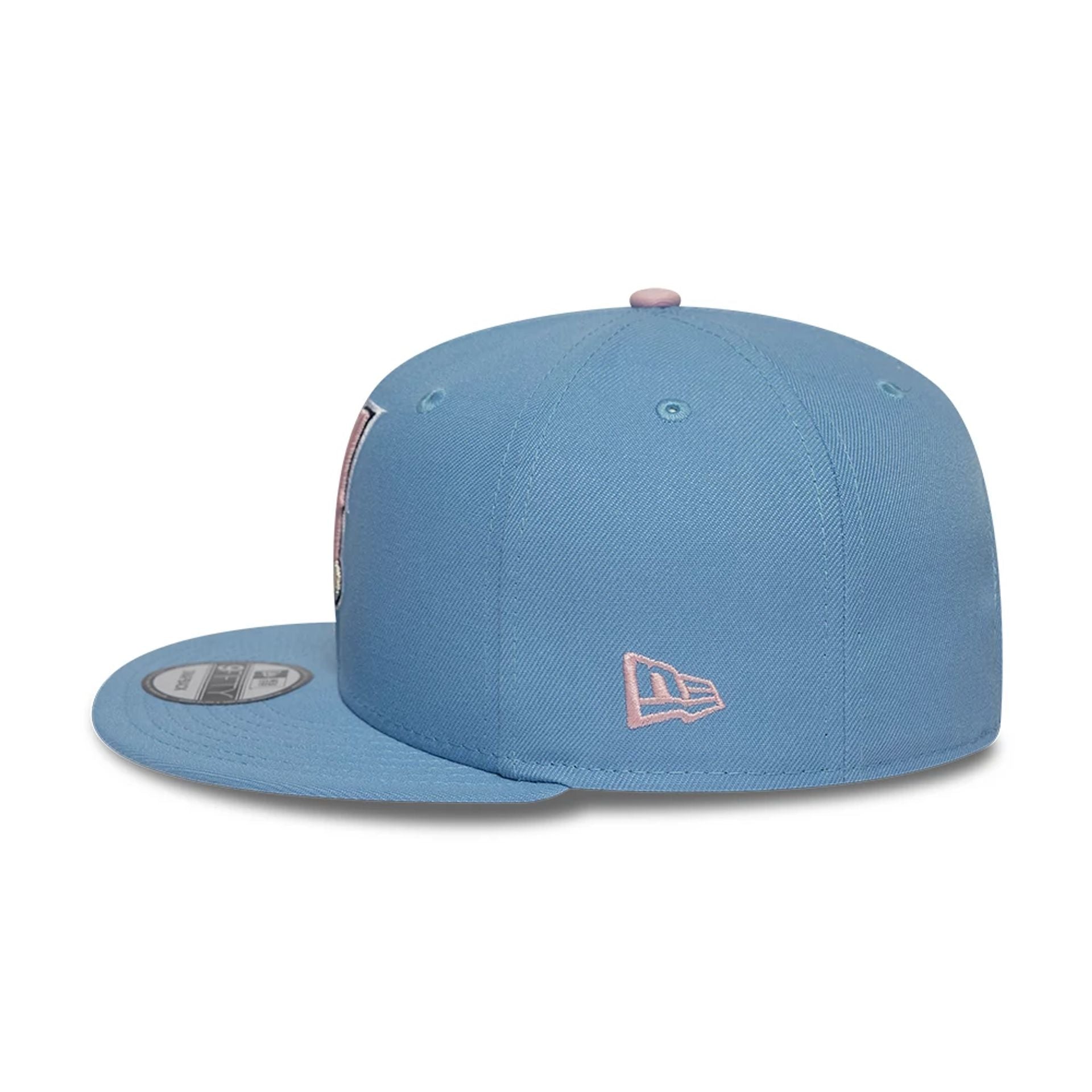 LA Angels MLB Upside Down Pastel Blue 9FIFTY Snapback Cap